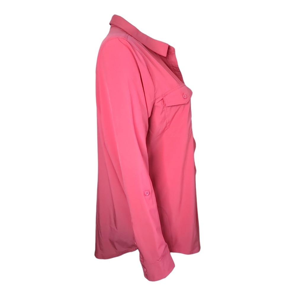 Eddie Bauer Top Womens L Large Coral Pink Classic Fit Departure Shirt Outdoor - Picture 4 of 7